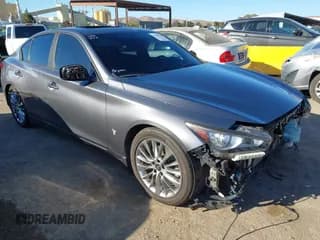 ✅ 2019 Infiniti Q50 Luxe • VIN: JN1EV7AP0KM511900 • Lot: 43398434. Listed on IAAI with 76,064 mi. Free auction sales archive from the USA and detailed vehicle history report at DreamBid. Image 1.