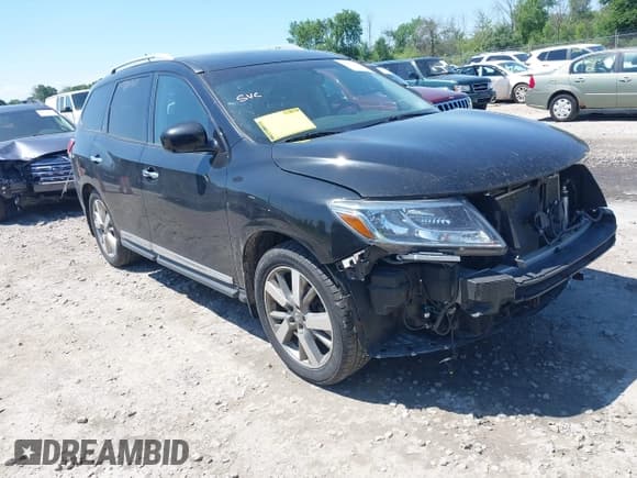 ✅ 2014 Nissan Pathfinder S • VIN: 5N1AR2MM7EC652571 • Лот: 42641349. Опубликован ранее на IAAI с пробегом 208 810 миль. Бесплатный доступ к архиву аукционных продаж из США и подробный отчёт об истории автомобиля на DreamBid. Изображение 1.