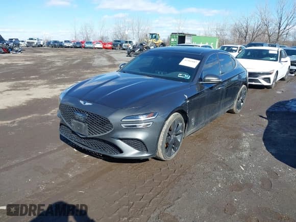 ✅ 2023 Genesis G70 2.0T • VIN: KMTG34TA9PU109174 • Lot: 41582887. Listed on IAAI with 72,996 mi. Free auction sales archive from the USA and detailed vehicle history report at DreamBid. Image 18.