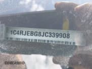 ✅ 2018 Jeep Grand Cherokee Limited • VIN: 1C4RJEBG8JC339908 • Lot: 42442483. Listed on IAAI with 42,626 mi. Free auction sales archive from the USA and detailed vehicle history report at DreamBid. Image 9.