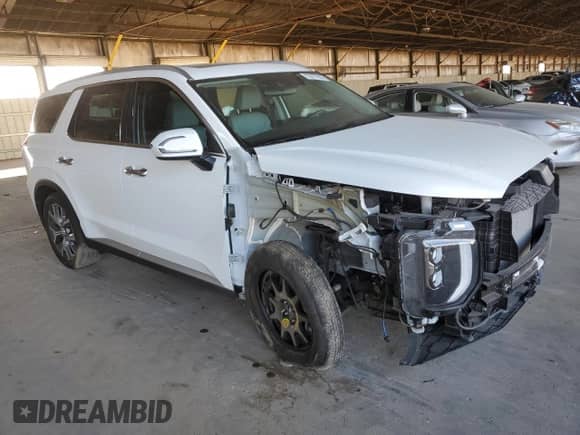 2022 Hyundai Palisade SEL z VIN KM8R44HE7NU476129, wystawiony jako Copart lot #70677034 z przebiegiem 17 564 mil mil oraz Szkoda całkowita • Salvage title. Historia ofert i sprzedaży dostępna na DreamBid. Obrazek 4.