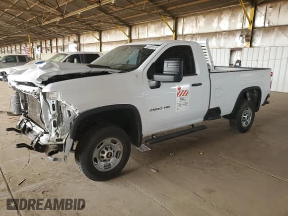 ✅ 2022 Chevrolet Silverado 2500HD Work Truck • VIN: 1GC0WLE7XNF197771 • Лот: 65001615. Опубликован ранее на Copart с пробегом Не указан. Бесплатный доступ к архиву аукционных продаж из США и подробный отчёт об истории автомобиля на DreamBid. Изображение 1.