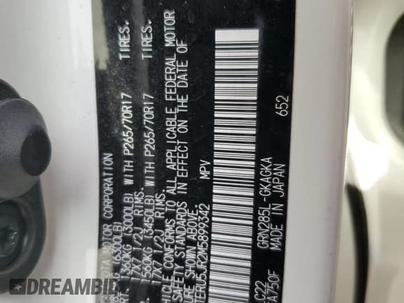 ✅ 2021 Toyota 4Runner TRD Off Road Premium • VIN: JTERU5JR2M5899342 • Лот: 47605475. Опубликован ранее на Copart с пробегом 67 931 миль. Бесплатный доступ к архиву аукционных продаж из США и подробный отчёт об истории автомобиля на DreamBid. Изображение 14.