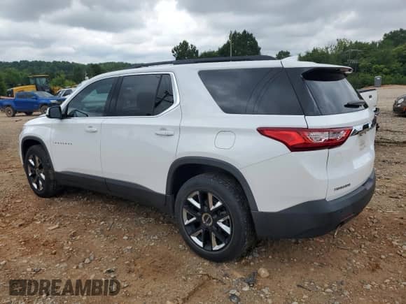 2019 Chevrolet Traverse LT Cloth z VIN 1GNERGKW9KJ108899, wystawiony jako Copart lot #64305465 z przebiegiem 122 145 mil mil oraz Szkoda całkowita • Salvage title. Historia ofert i sprzedaży dostępna na DreamBid. Obrazek 2.