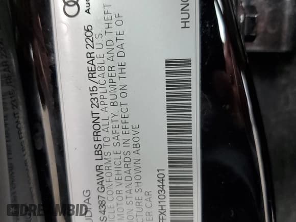 ✅ 2017 Audi A3 Premium • VIN: WAUAUGFFXH1034401 • Лот: 82754645. Опубликован ранее на Copart с пробегом 91 389 миль. Бесплатный доступ к архиву аукционных продаж из США и подробный отчёт об истории автомобиля на DreamBid. Изображение 12.