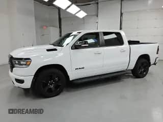 2022 Ram 1500 Big Horn with VIN 1C6SRFFT8NN319828, listed as a Copart auction lot 85266885 with 117,667 mi miles and Clean title. Bid and sale history available at DreamBid. Image 1.