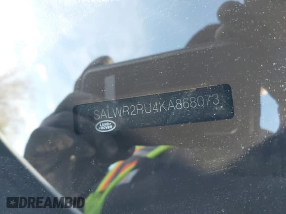 ✅ 2019 Land Rover Range Rover Sport HSE • VIN: SALWR2RU4KA868073 • Lot: 41370697. Listed on IAAI with 69,005 mi. Free auction sales archive from the USA and detailed vehicle history report at DreamBid. Image 9.