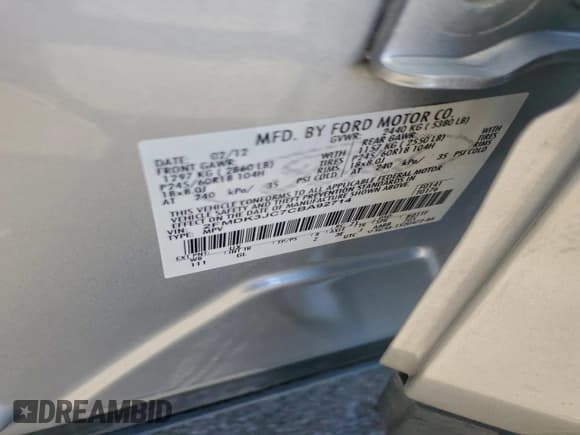 ✅ 2012 Ford Edge SEL • VIN: 2FMDK3JC7CBA92714 • Лот: 93507895. Опубликован ранее на Copart с пробегом 202 390 миль. Бесплатный доступ к архиву аукционных продаж из США и подробный отчёт об истории автомобиля на DreamBid. Изображение 12.