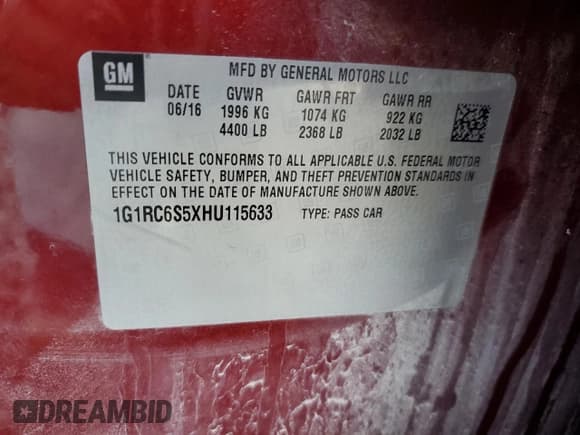 ✅ 2017 Chevrolet Volt LT • VIN: 1G1RC6S5XHU115633 • Lot: 81485213. Wystawiony na Copart z przebiegiem 108 705 mil. Bezpłatny archiwum sprzedaży aukcyjnych z USA i szczegółowy raport historii pojazdu na DreamBid. Zdjęcie 13.