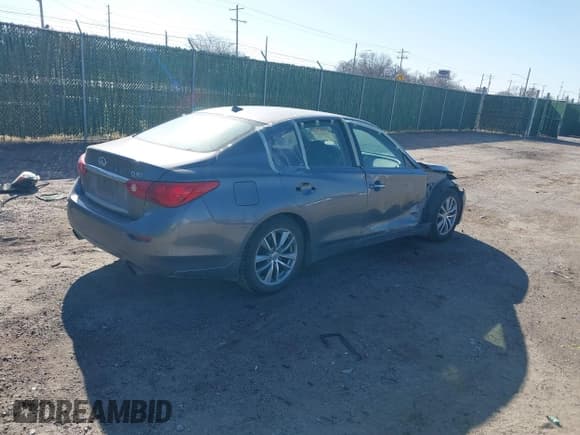 ✅ 2014 Infiniti Q50 Premium • VIN: JN1BV7AR2EM684391 • Лот: 41749145. Опубликован ранее на IAAI с пробегом 130 329 миль. Бесплатный доступ к архиву аукционных продаж из США и подробный отчёт об истории автомобиля на DreamBid. Изображение 4.