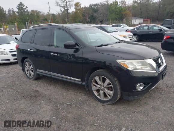 ✅ 2014 Nissan Pathfinder Platinum • VIN: 5N1AR2MM2EC617131 • Lot: 43861005. Wystawiony na IAAI z przebiegiem 81 201 mil. Bezpłatny archiwum sprzedaży aukcyjnych z USA i szczegółowy raport historii pojazdu na DreamBid. Zdjęcie 1.