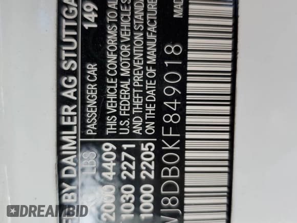 ✅ 2019 Mercedes-Benz C 300 • VIN: WDDWJ8DB0KF849018 • Lot: 49503425. Wystawiony na Copart z przebiegiem 67 672 mil. Bezpłatny archiwum sprzedaży aukcyjnych z USA i szczegółowy raport historii pojazdu na DreamBid. Zdjęcie 12.