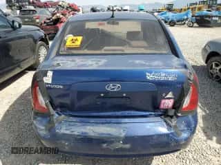 2006 Hyundai Accent GLS with VIN KMHCN46C46U046175, listed as a Copart auction lot 71629864 with 150,089 mi miles and Salvage title. Bid and sale history available at DreamBid. Image 6.