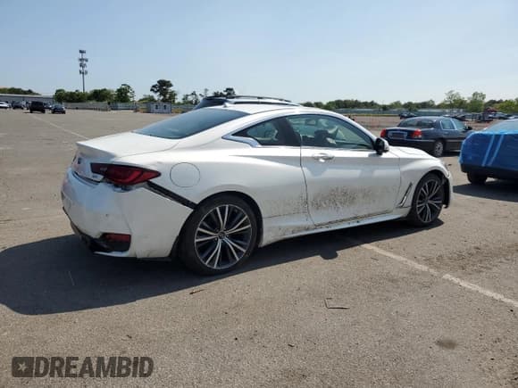 ✅ 2021 Infiniti Q60 Luxe • VIN: JN1EV7KL3MM470046 • Lot: 57998345. Listed on Copart with 36,378 mi. Free auction sales archive from the USA and detailed vehicle history report at DreamBid. Image 3.