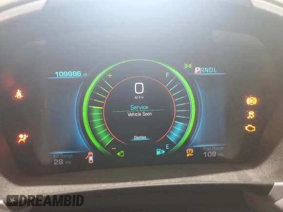 ✅ 2016 Chevrolet Volt LT • VIN: 1G1RC6S5XGU134634 • Lot: 57698794. Wystawiony na Copart z przebiegiem 109 886 mil. Bezpłatny archiwum sprzedaży aukcyjnych z USA i szczegółowy raport historii pojazdu na DreamBid. Zdjęcie 9.