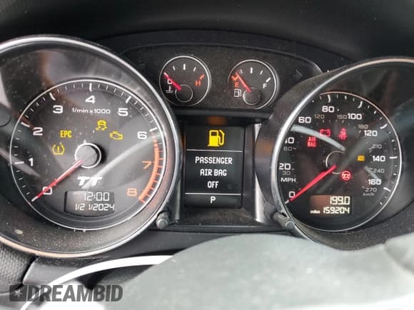 ✅ 2012 Audi TT Premium Plus • VIN: TRUBFAFKXC1012716 • Lot: 85549734. Listed on Copart with 159,204 mi. Free auction sales archive from the USA and detailed vehicle history report at DreamBid. Image 9.