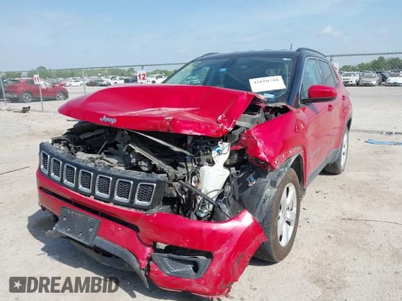 ✅ 2018 Jeep Compass Latitude • VIN: 3C4NJCBBXJT240888 • Lot: 42050758. Listed on IAAI with 81,065 mi. Free auction sales archive from the USA and detailed vehicle history report at DreamBid. Image 2.