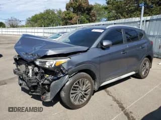 ✅ 2019 Hyundai Tucson Ultimate • VIN: KM8J3CAL9KU064356 • Лот: 80147495. Опубликован ранее на Copart с пробегом 83 067 миль. Бесплатный доступ к архиву аукционных продаж из США и подробный отчёт об истории автомобиля на DreamBid. Изображение 1.