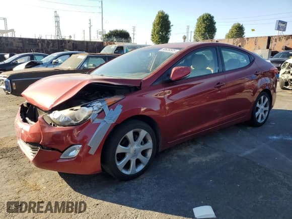 ✅ 2011 Hyundai Elantra GLS • VIN: KMHDH4AE0BU099745 • Lot: 90636505. Listed on Copart with 136,274 mi. Free auction sales archive from the USA and detailed vehicle history report at DreamBid. Image 1.