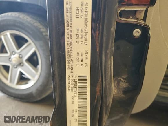 ✅ 2007 Jeep Patriot Sport • VIN: 1J8FF28W67D345719 • Lot: 42592055. Listed on Copart with 118,277 mi. Free auction sales archive from the USA and detailed vehicle history report at DreamBid. Image 13.