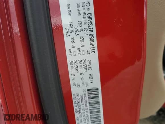 2015 Dodge Grand Caravan American Value с VIN 2C4RDGBG9FR642102, выставлен на аукционе Copart как лот 89868835 с пробегом 139 585 миль миль и Списание • Salvage title. История ставок и продаж доступна на DreamBid. Изображение 13.