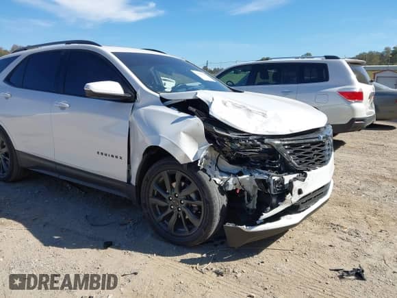2024 Chevrolet Equinox RS with VIN 3GNAXMEG9RS104688, listed as a IAAI auction lot 43479316 with 36,166 mi miles and . Bid and sale history available at DreamBid. Image 6.