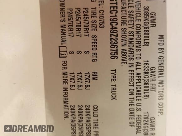 ✅ 2009 GMC Sierra 1500 SL • VIN: 1GTEC19C49Z236756 • Лот: 61423705. Опубликован ранее на Copart с пробегом 145 671 миль. Бесплатный доступ к архиву аукционных продаж из США и подробный отчёт об истории автомобиля на DreamBid. Изображение 12.