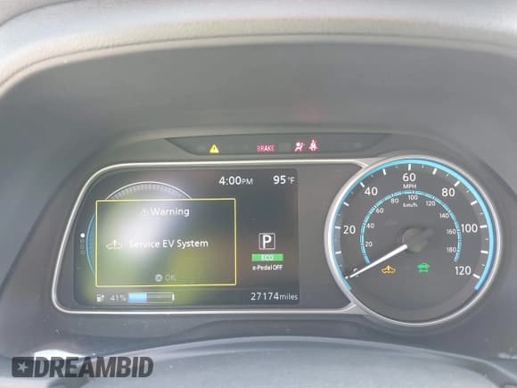 ✅ 2023 Nissan LEAF S • VIN: 1N4AZ1BV1PC557622 • Lot: 42995720. Listed on IAAI with 27,174 mi. Free auction sales archive from the USA and detailed vehicle history report at DreamBid. Image 7.