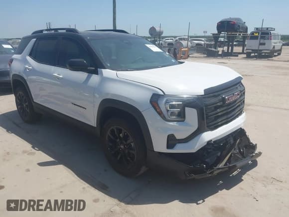 ✅ 2025 GMC Terrain AWD Elevation • VIN: 3GKALUEGXSL218949 • Lot: 42019065. Listed on IAAI with 2,001 mi. Free auction sales archive from the USA and detailed vehicle history report at DreamBid. Image 1.