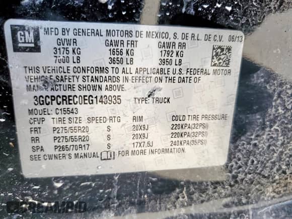 2014 Chevrolet Silverado 1500 LT с VIN 3GCPCREC0EG143935, выставлен на аукционе Copart как лот 62199825 с пробегом 236 894 миль миль и Списание • Salvage title. История ставок и продаж доступна на DreamBid. Изображение 12.