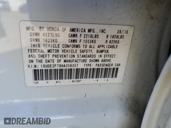 ✅ 2017 Acura ILX Premium • VIN: 19UDE2F79HA008057 • Лот: 89546545. Опубликован ранее на Copart с пробегом 82 653 миль. Бесплатный доступ к архиву аукционных продаж из США и подробный отчёт об истории автомобиля на DreamBid. Изображение 12.