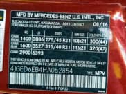 ✅ 2017 Mercedes-Benz GLE 43 AMG • VIN: 4JGED6EB4HA052854 • Lot: 93356235. Wystawiony na Copart z przebiegiem 37 933 mil. Bezpłatny archiwum sprzedaży aukcyjnych z USA i szczegółowy raport historii pojazdu na DreamBid. Zdjęcie 13.