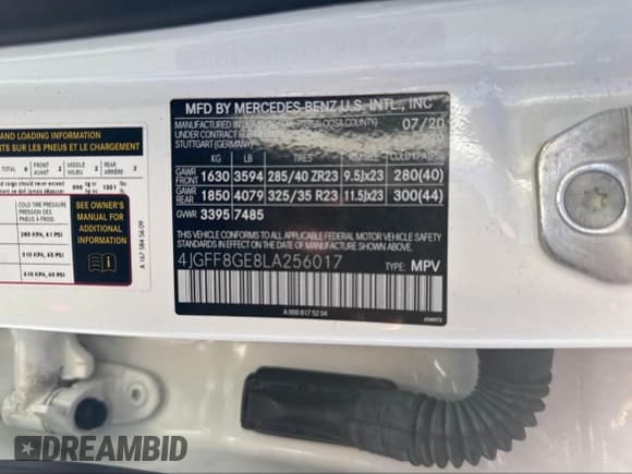 ✅ 2020 Mercedes-Benz GLS 580 • VIN: 4JGFF8GE8LA256017 • Лот: 43394084. Опубликован ранее на IAAI с пробегом 98 502 миль. Бесплатный доступ к архиву аукционных продаж из США и подробный отчёт об истории автомобиля на DreamBid. Изображение 9.