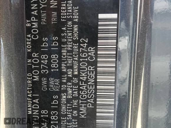 2019 Hyundai Veloster 2.0 z VIN KMHTG6AF4KU016742, wystawiony jako Copart lot #69089174 z przebiegiem 89 261 mil mil oraz Czysty tytuł • Clean title. Historia ofert i sprzedaży dostępna na DreamBid. Obrazek 12.