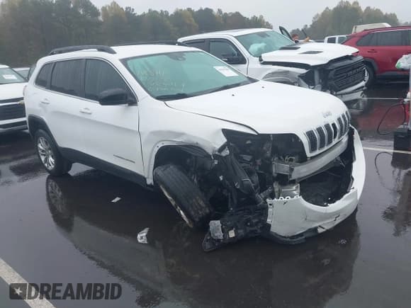 ✅ 2022 Jeep Cherokee Latitude Lux • VIN: 1C4PJLMX9ND513770 • Lot: 43559388. Listed on IAAI with 53,236 mi. Free auction sales archive from the USA and detailed vehicle history report at DreamBid. Image 1.
