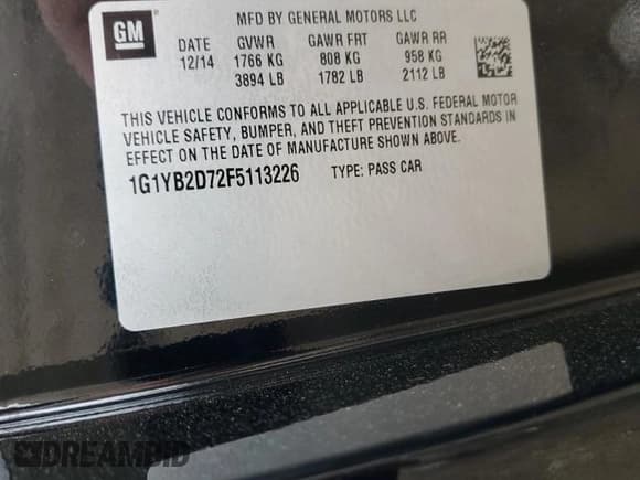 ✅ 2015 Chevrolet Corvette 1LT • VIN: 1G1YB2D72F5113226 • Lot: 85539525. Wystawiony na Copart z przebiegiem 37 743 mil. Bezpłatny archiwum sprzedaży aukcyjnych z USA i szczegółowy raport historii pojazdu na DreamBid. Zdjęcie 13.