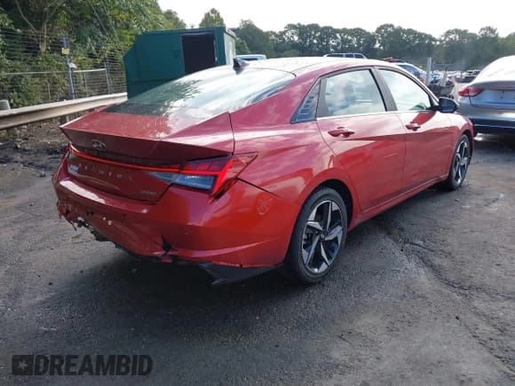 ✅ 2022 Hyundai Elantra Limited • VIN: KMHLP4AG1NU337543 • Lot: 43191024. Listed on IAAI with 44,407 mi. Free auction sales archive from the USA and detailed vehicle history report at DreamBid. Image 4.