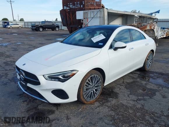 2025 Mercedes-Benz CLA 250 с VIN W1K5J4GB5SN517386, выставлен на аукционе IAAI как лот 42475670 с пробегом 21 839 миль миль и . История ставок и продаж доступна на DreamBid. Изображение 2.