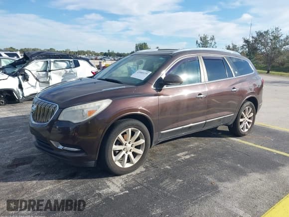 ✅ 2015 Buick Enclave Premium • VIN: 5GAKRCKD6FJ195168 • Lot: 43909230. Wystawiony na IAAI z przebiegiem 163 955 mil. Bezpłatny archiwum sprzedaży aukcyjnych z USA i szczegółowy raport historii pojazdu na DreamBid. Zdjęcie 2.