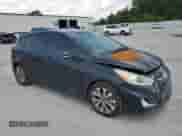 2017 Hyundai Accent Sport with VIN KMHCU5AE2HU354529, listed as a Copart auction lot 57215595 with Not provided miles and Salvage title. Bid and sale history available at DreamBid. Image 4.