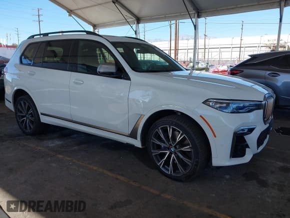 ✅ 2021 BMW X7 M50i • VIN: 5UXCX6C08M9G16474 • Lot: 43663464. Listed on IAAI with 39,746 mi. Free auction sales archive from the USA and detailed vehicle history report at DreamBid. Image 1.