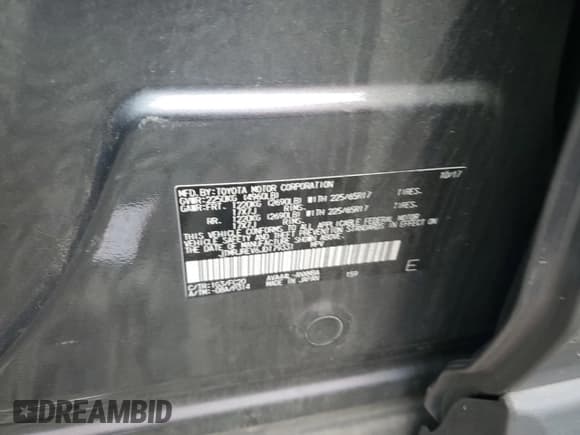 ✅ 2018 Toyota RAV4 Hybrid XLE • VIN: JTMRJREV6JD179331 • Lot: 85333575. Listed on Copart with 191,457 mi. Free auction sales archive from the USA and detailed vehicle history report at DreamBid. Image 13.