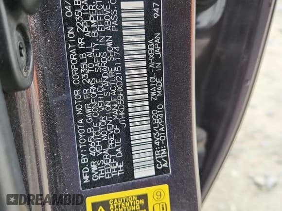 ✅ 2013 Lexus CT 200h • VIN: JTHKD5BHXD2151174 • Лот: 92008685. Опубликован ранее на Copart с пробегом 158 952 миль. Бесплатный доступ к архиву аукционных продаж из США и подробный отчёт об истории автомобиля на DreamBid. Изображение 12.