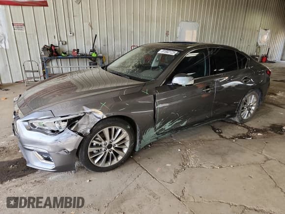 ✅ 2021 Infiniti Q50 Luxe • VIN: JN1EV7BP0MM702380 • Lot: 81882725. Listed on Copart with 38,674 mi. Free auction sales archive from the USA and detailed vehicle history report at DreamBid. Image 1.