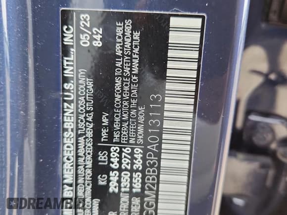 ✅ 2023 Mercedes-Benz EQE 350+ • VIN: 4JGGM2BB3PA013113 • Lot: 81477075. Listed on Copart with 17,817 mi. Free auction sales archive from the USA and detailed vehicle history report at DreamBid. Image 13.