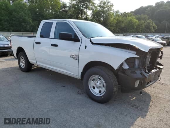 2024 Ram 1500 Express with VIN 1C6RR7FG7RS189586, listed as a Copart auction lot 66400755 with 4,356 mi miles and Clean title. Bid and sale history available at DreamBid. Image 4.