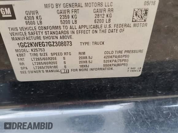 2016 Chevrolet Silverado 2500HD LTZ с VIN 1GC2KWEG7GZ308073, выставлен на аукционе Copart как лот 87301674 с пробегом 158 584 миль миль и Списание • Salvage title. История ставок и продаж доступна на DreamBid. Изображение 14.