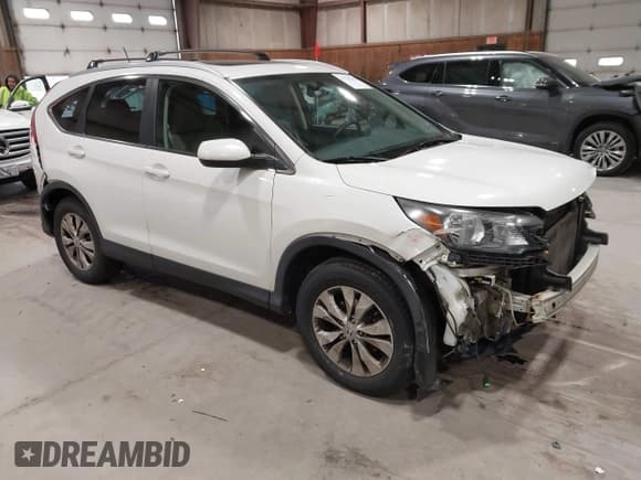 ✅ 2013 Honda CR-V EX-L • VIN: 5J6RM4H77DL019194 • Lot: 43729688. Listed on IAAI with 162,328 mi. Free auction sales archive from the USA and detailed vehicle history report at DreamBid. Image 1.