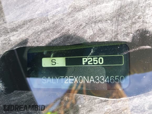 ✅ 2022 Land Rover Range Rover Velar R-Dynamic S • VIN: SALYT2EX0NA334650 • Лот: 42172361. Опубликован ранее на IAAI с пробегом Не указан. Бесплатный доступ к архиву аукционных продаж из США и подробный отчёт об истории автомобиля на DreamBid. Изображение 9.