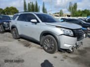 ✅ 2024 Nissan Pathfinder SV • VIN: 5N1DR3BA4RC275554 • Lot: 87280495. Listed on Copart with 15,064 mi. Free auction sales archive from the USA and detailed vehicle history report at DreamBid. Image 4.